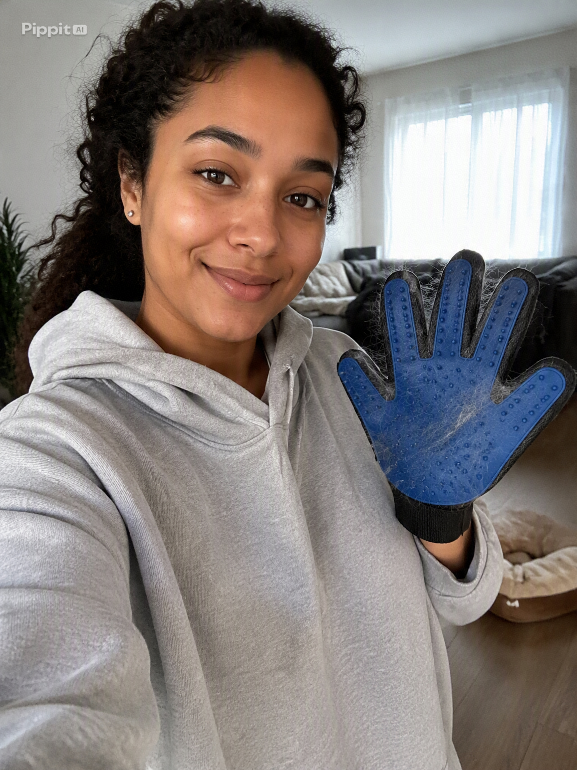 pet grooming glove